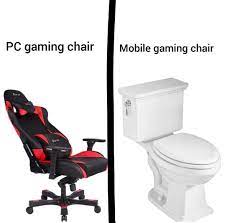 Gaming chairs. | Gaming chair, Funny memes, Chair