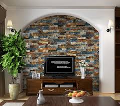 Ensuring that your first strip is straight. Buy Stone Brick Wallpaper Peel And Stick Wallpaper Self Adhesive Removable Faux Brick Textured Wall Paper 17 7 X118 Furniture Renovation Waterproof Contact Paper Shelf Drawer Liner Vinyl Film Roll Online In Turkey B08z3h23d9