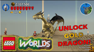 First you need 50+ gold bricks. Unlock The Golden Dragon Lego Worlds Xbox One Gameplay Youtube