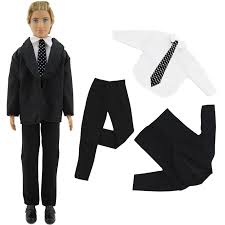 Barbie va se marier, elle est la plus heureuse des poupées. Mode Formelle Costume D Affaires Cravate Smoking Noir Manteau De Fete De Mariage Tenue Robe Vetements Pour Barbie Ken Accessoires De Poupee Aliexpress