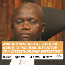 Kiage stands out among the other six judges as he was a public prosecutor on a bench which has few courtroom lawyers. L Sb9pd2nbr30m