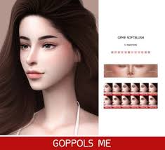 Gpme Soft Blush By Goppols Me For The Sims 4 Sims Hair Sims 4 Sims