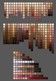 Skintone Palettes Palette Art Skin Color Palette Skin Palette