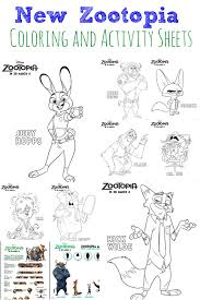 Judy and nick need your help with a very special mission…to add your creativity to this coloring page! New Zootopia Coloring And Activity Sheets