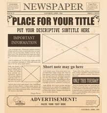 Fully editable whole newspaper in clipping mask. Old Newspaper Vector Images Over 2 700