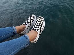 Black And White Checkered Vans Slip Ons Vans Classic Checkerboard Slip On Black White Vans Classic Slip On Vans Checkerboard Slip On Vans Slip Ons Outfit