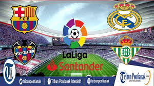 Jadwal liga spanyol malam ini pekan ke 20 elche vs barcelona | live bein sport liga spanyol 2020 jadwal liga spanyol nanti. Jadwal Laliga Malam Ini Levante Vs Barcelona Real Madrid Vs Betis Sevilla Vs Atletico Madrid Tribun Pontianak
