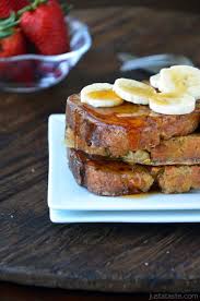 Banana Bread French Toast Recipe Just A Taste Banana Bread French Banana Bread French Toast Food