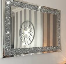 Maybe you would like to learn more about one of these? Wall Clocks Bling Large Mirrored Silver Crushed Crystal Wall Clock Diamante Home Furniture Diy Etiqu In