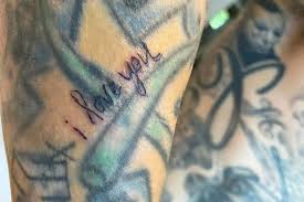 Travis barker has added yet another tattoo to his collection to show his love for girlfriend kourtney kardashian. Kourtney Kardashian Tattoos I Love You On Travis Barker S Arm People Com