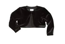 Details About Jayne Copeland Little Girls Black Velvet Shrug Bolero Jacket Last One Size 6x