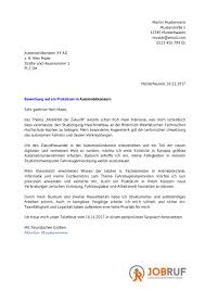 7 bewerbung mechatroniker ausbildung muster ateliers numeri ques. Bewerbung Fur Ein Praktikum Im Studium Jobruf