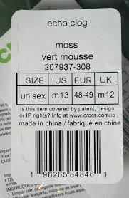 Crocs Echo Clog Moss Shoes Slides Green Neon 207937-308 Men's Size 13 NEW