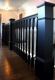 Black And White Stair Railing Ideas Black Historic Inspired Stair Railing Halyard Pinterest Painted Stairs Stair Railing Black Painted Stairs