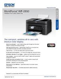 Epson event manager allows you to assign any of the product buttons to open a scanning program. Epson Workforce Wf 2850 Wireless All In One Color Inkjet Printer Walmart Com Walmart Com