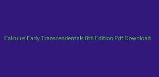 You have remained in right site to start getting this info. Calculus Early Transcendentals 8th Edition Pdf Download Peatix