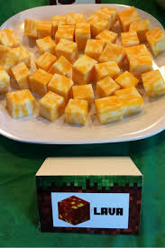 Throwing A Minecraft Birthday Party Webb Pickersgill Diy Minecraft Birthday Party Minecraft Food Minecraft Party Food