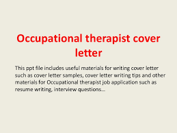Occupational Therapist Cover Letter