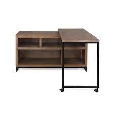 Metal And Wood Weldon Swivel Desk With Storage World Market In 2020 Desk Storage Desk Home Office Furniture