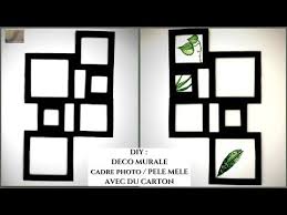 Diy Deco Murale Cadres Photos Pele Mele Avec Du Carton Youtube Deco Murale Parement Mural Cadre Photo