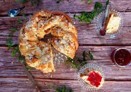 Easter wreath bread is called osterkranz in germany. German Easter Bread With Marzipan And Almonds Osterbrot Osterkranz