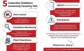The food processing firm benefits from a thorough inspection. Fda S Top 5 Most Commonly Cited Food Safety Violations 2017 12 20 Food Engineering