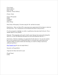 Free Interview Thank You Letter Template Samples