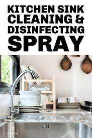 homemade disinfecting sink spray