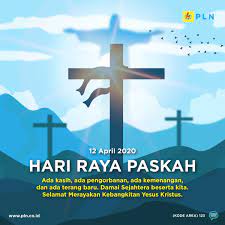 Selamat hari paskah in other locations. Pt Pln Persero Twitterren Selamat Hari Raya Paskah Bagi Electrizen Yang Merayakan Ada Kasih Ada Pengorbanan Ada Kemenangan Dan Ada Terang Baru Semoga Damai Sejahtera Selalu Beserta Kita Selamatpaskah Paskah2020 Dirumahaja Https T Co