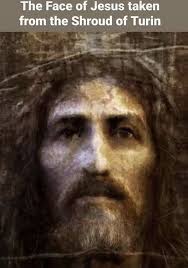 The Face of Jesus taken from the Shroud of Turin
