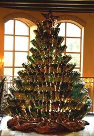 16 Crazy Yet Awesome Alternate Christmas Trees Christmas Wine Bottles Wine Bottle Christmas Tree Wine Bottle Trees