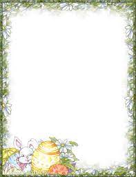 Printable Stationery Paper Easter Note Easter Writing Stationery Paper