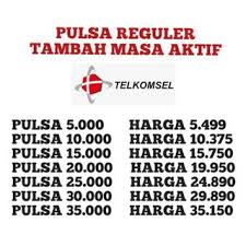 Pulsa telkomsel pulsa reguler 25.000: Harga Promo Pulsa Telkomsel 5000 Sampai 35000 By U Masa Aktif Elektrik As Loop Byu 5 10 20 25 10000 25000 Vdid