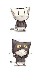 Such a cute little kitten. Cat Kitty Disguise Kawaii Chibi Cute Drawings Anime Chibi