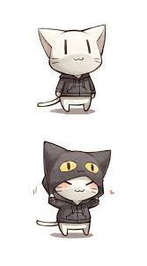 Download the most adorable kitten pictures and images for free! Cat Kitty Disguise Kawaii Chibi Cute Drawings Anime Chibi