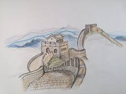 Walls often surrounded an entire city. Cin Seddi Nasil Cizilir Timelapse How To Draw The Great Wall Of China Abstract Face Art Great Wall Of China Drawings