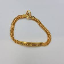 Harga 2pcs gelang xuping gold gelang tangan anak bayi model kerincing ga05. Gelang Anak Emas Asli Kadar 700 Model Holo Papan 2gr Shopee Indonesia