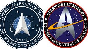 The official flag of the u.s. Us Space Force Logo Looks Like One From Star Trek Bbc News