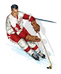 Hockey and one day i want the younsters out there to try and get to my hatrick ! Mr Hockey Gordie Howe Painting Mr Hockey Gordie Howe Fine Art Print Detroit Red Wings Hockey Red Wings Hockey Sports Art