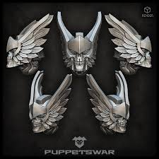 In abrahamic religions, fallen angels are angels who were expelled from heaven. Fallen Angel Helmets All Bits Models And Bits