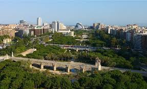 Parque Del Turia Valencia Valencia Spanje Spanje Stedentrip