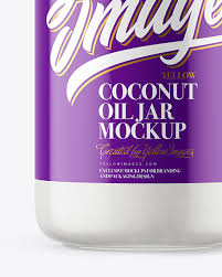 Download Clear Glass Jar With Coconut Oil Mockup In Jar Mockups On Yellow Images Object Mockups PSD Mockup Templates