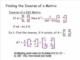 Now to answer the question, it depends on how/what if you are using matlab for example, then (in general) just take the normal inverse (over the reals), multiply every entry in the matrix by the (real) determinant which. Inverse Of A 2x2 Matrix Youtube