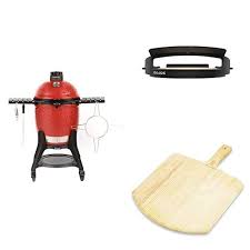 Buy Kamado Joe Classic Iii 18 Inch Charcoal Grill In Blaze Red With Dōjoe Classic And Pizza Peel Bundle Online In Turkey B08nrhnv5s