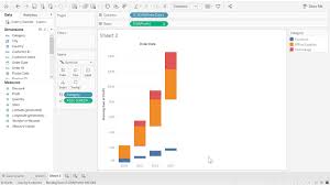 Stacked Waterfall Chart Tableau