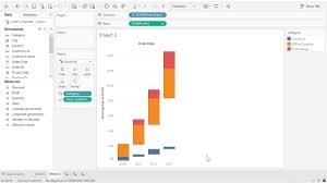 stacked waterfall chart tableau