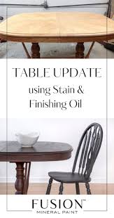 Transforming A Tired Table With Fusion Stain And Finishing Oil Painted Dining Table Refinishing Kitchen Tables Stained Table