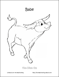 Learn About Paul Bunyan With These Free Printables Babe The Blue Ox Paul Bunyan Coloring Pages