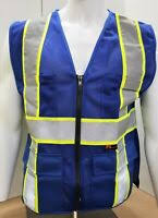 Get it as soon as fri, may 21. Dos Tonos De Alta Visibilidad Reflectante Chaleco De Seguridad Azul Real X Small 5xl Ebay