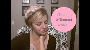 Hide away those unappealing roots with braids! How To Milkmaid Braid Tutorial For Short Medium Length Hair Halo Braid Youtube